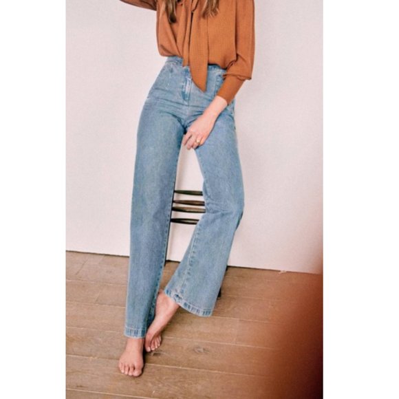 Sezane Martin Jeans Size 2 -NWOT - Picture 1 of 8